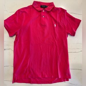 POLO Mens Custom Slim Fit Polo Shirt, Size L, Minor Seam Separation on 1 sleeve